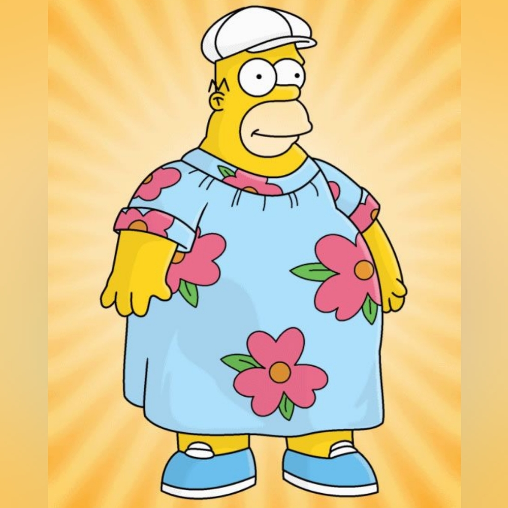 HOMER SIMPSON MOO MOO SHIRT tee size medium